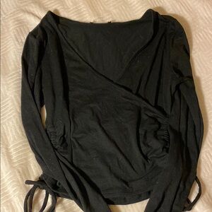Black Wrap Top